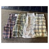 ASSORTED BRAND PLAID SHORTS, JOHN ASHFORD,