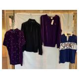 POLO RALPH LAUREN PURPLE POLO, GOLF EMBROIDERY;