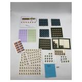 USPS UNUSED POSTAGE STAMPS, MULTIPLE SHEETS,