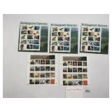 USA POSTAL SERVICE, UNUSED POSTAGE STAMP SHEETS,