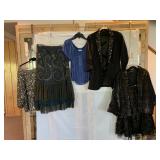 VINCE SILVER SEQUIN TOP, BASIL & MAUDE