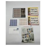 USPS AMERICAN GLASS STAMP SHEETS, CELEBRATE THE
