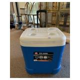 IGLOO ICE CUBE ROLLING COOLER, 60 QT CAPACITY,