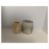 THRESHOLD MERCURY GLASS CANDLE HOLDER,
