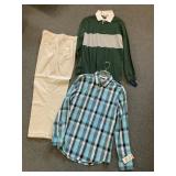 ALFANI REGULAR FIT PLAID SHIRT NWT MEDIUM, CLUB