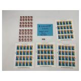 USPS FOREVER STAMPS, AMERICAN FLAG, BREAST CANCER