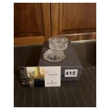 WATERFORD CRYSTAL CUT ROUND TRINKET BOX.