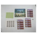 SHEETS OF USA POSTAGE STAMPS, SPACE DISCOVERY,