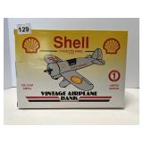 SHELL COLLECTOR SERIES VTG AIRPLANE BANK,