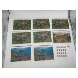 US POSTAL SERVICE NATURE OF AMERICA STAMP SHEETS,