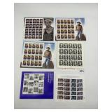 ASSORTED US POSTAGE STAMP SHEETS, LEGENDS OF