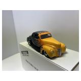 1940 FORD HOT ROD DIE-CAST MODEL, YELLOW AND