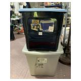 STERILITE & ASSORTED PLASTIC STORAGE TOTES W/
