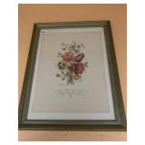 L.F. PRADILLOE FRAMED BOTANICAL PRINT,