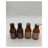 OLD SHAY & FORT PITT BEER BOTTLE SHAKERS, AMBER