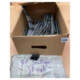 BOX LOT MODEL TRAIN TRACK SECTIONS, CURVED AND