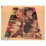 SIR KNIGHT MAGAZINE VTG ADULT MAGAZINE, (4)
