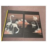 FRED B BRYANT - "EVENING MIST II" FLAMINGO ART