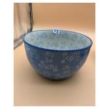 TEMPTATIONS CERAMIC MIXING BOWL, BLUE FLORAL LACE