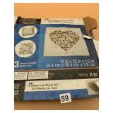 ARTMINDS STEPPING STONE KIT, MOSAIC, 8 PC, NIB.