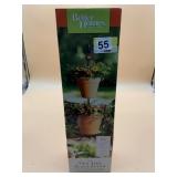 BETTER HOMES AND GARDENS - BLACK TWO TIER PLANT