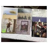 NEIL YOUNG & LED ZEPPELIN LP RECORDS, ASSORTED