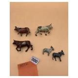 BREYER METAL ANIMAL FIGURINES, FARM ANIMALS,