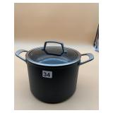 NINJA NON-STICK STOCK POT W/ GLASS LID.