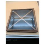 SHADOW BOX DISPLAY FRAME, WOODEN CONSTRUCTION.