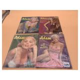 ADAM VTG ADULT MAGAZINES, VARIOUS VOLS & ISSUES.