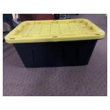 TOUGH BOX BLACK PLASTIC 27 GAL STORAGE CONTAINER
