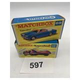 MATCHBOX SUPERFAST DIE-CAST, (2) CARS, ROLLS