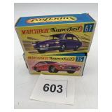 MATCHBOX SUPERFAST DIE-CAST CARS, VW 1600TL &