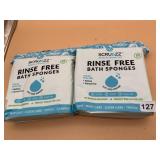 SCRUBZZ RINSE FREE BATH SPONGES, 25 PACKS, BATH