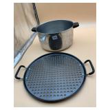 FARBERWARE STAINLESS STEEL ALUMINUM CLAD POT W/