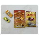 PLAYART & MATCHBOX DIE-CAST CARS, VTG, LOOSE &