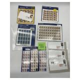 USPS COMMEMORATIVE STAMPS, FUNDRAISING SHEETS,