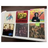 ASSORTED VINYL RECORDS W/ EAGLES, THE DOORS,