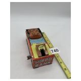 YONE HIPPO BANK, TIN LITHO, WIND-UP MECHANISM,
