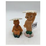 SHAFFORD JAPAN FIGURINES, PORCELAIN, CHERUBIC,