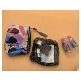 ESTEE LAUDER ASSORTED COSMETICS W/ COSMETIC BAG,