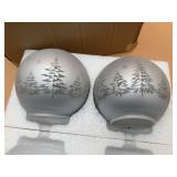 FROSTED GLASS WINTER TREE DECORATIVE LIGHTS,