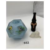 ASSORTED GLASS HOME DECOR, INCA PISCO FIGURAL