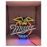 MILLER BEER NEON SIGN, EAGLE MOTIF, VINTAGE,
