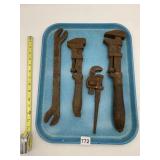 VTG ADJUSTABLE WRENCHES, PIPE WRENCH, OPEN END