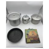 WEAR-EVER ALUMINUM CAMP COOKWARE, COFFEE POT,