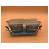 TEMPTATIONS BY TARA FLORAL LACE OVENWARE, TWO 10