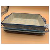 TEMP-TATIONS BY TARA FLORAL LACE BAKING DISH W/