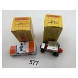 MATCHBOX MB25 AMBULANCE, MB34 SPRINT RACER, NIB.