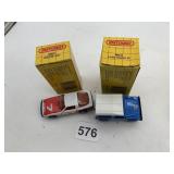 MATCHBOX MB31 MAZDA RX7, MB35 LAND ROVER 90, NIB.